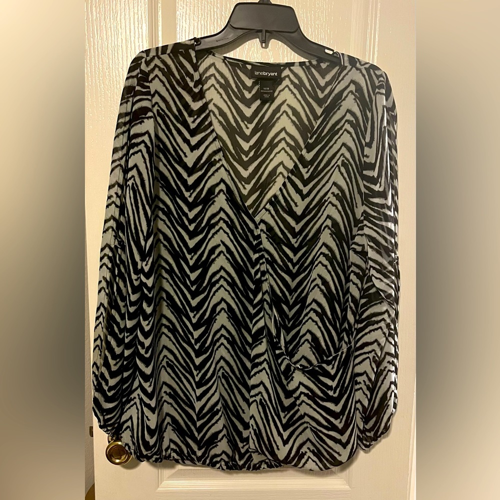 Lane Bryant long sleeve blouse